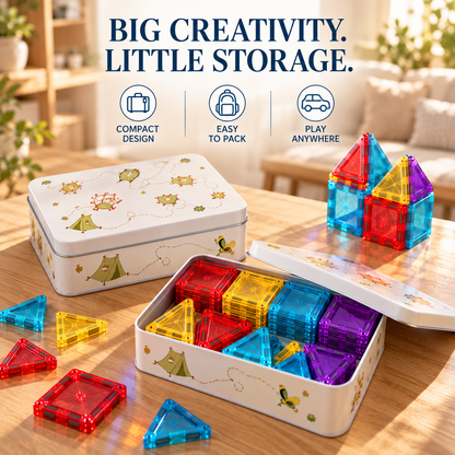 Kids Magnetic Building Tiles Set
