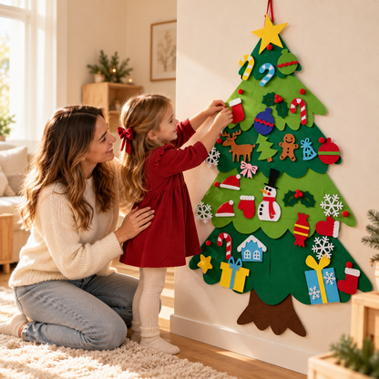 DIY Felt Christmas Tree for Kids