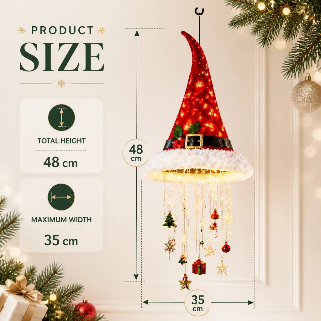 Christmas Santa Hat LED Hanging Light