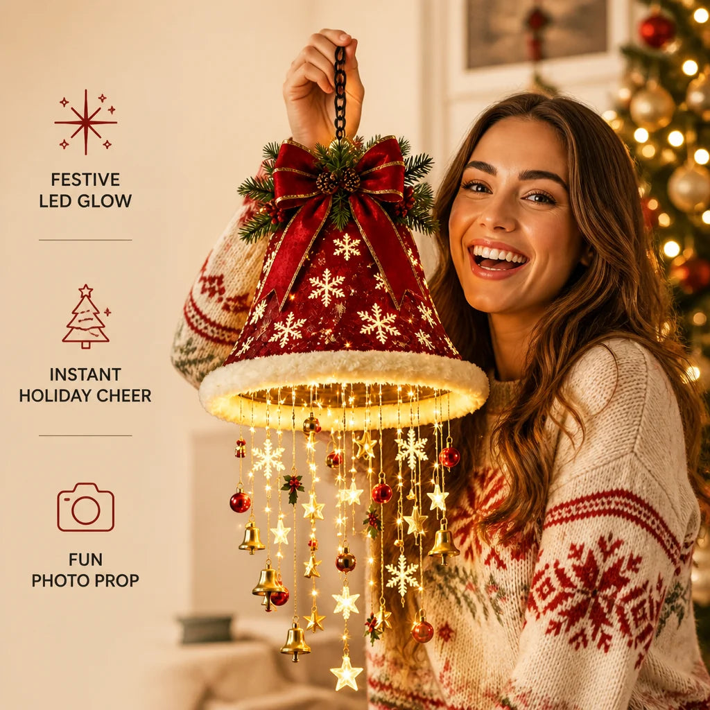 Christmas Santa Hat LED Hanging Light