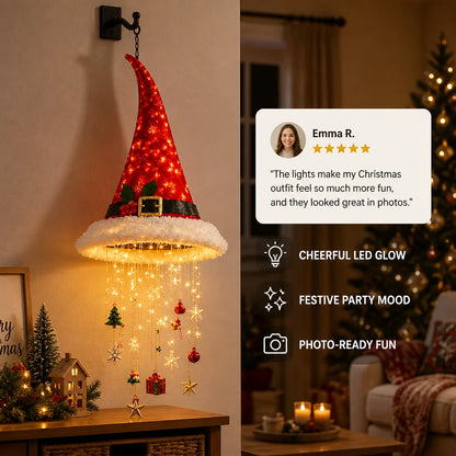 Christmas Santa Hat LED Hanging Light