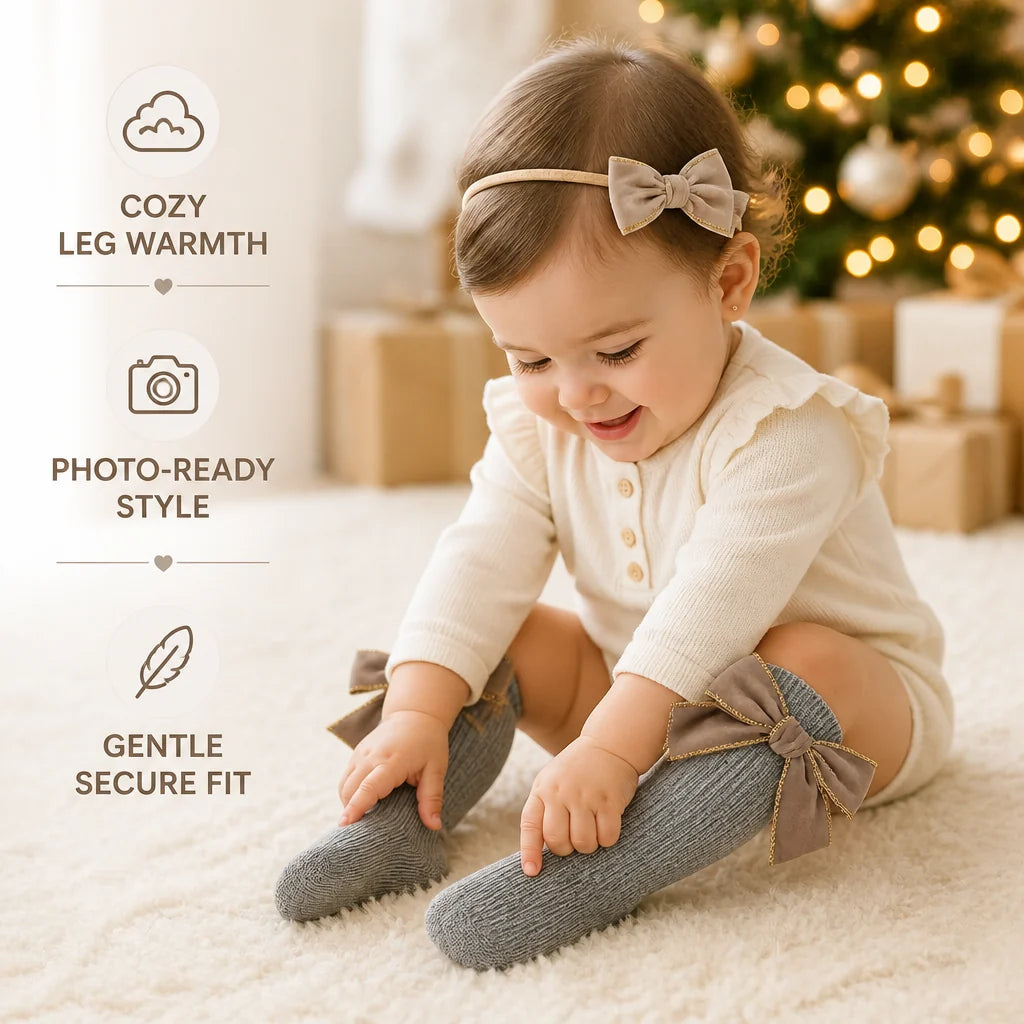 Baby Bow Knee-High Socks