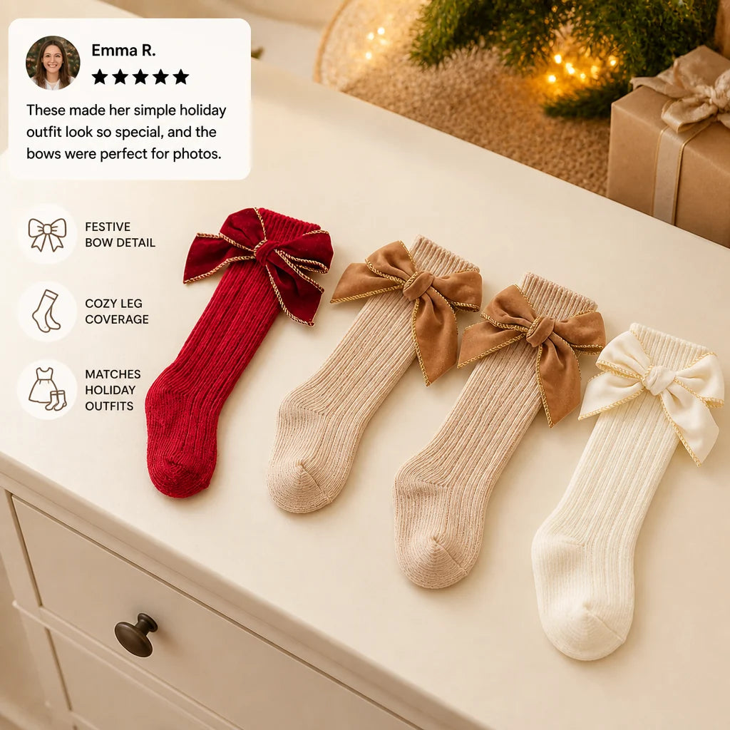 Baby Bow Knee-High Socks