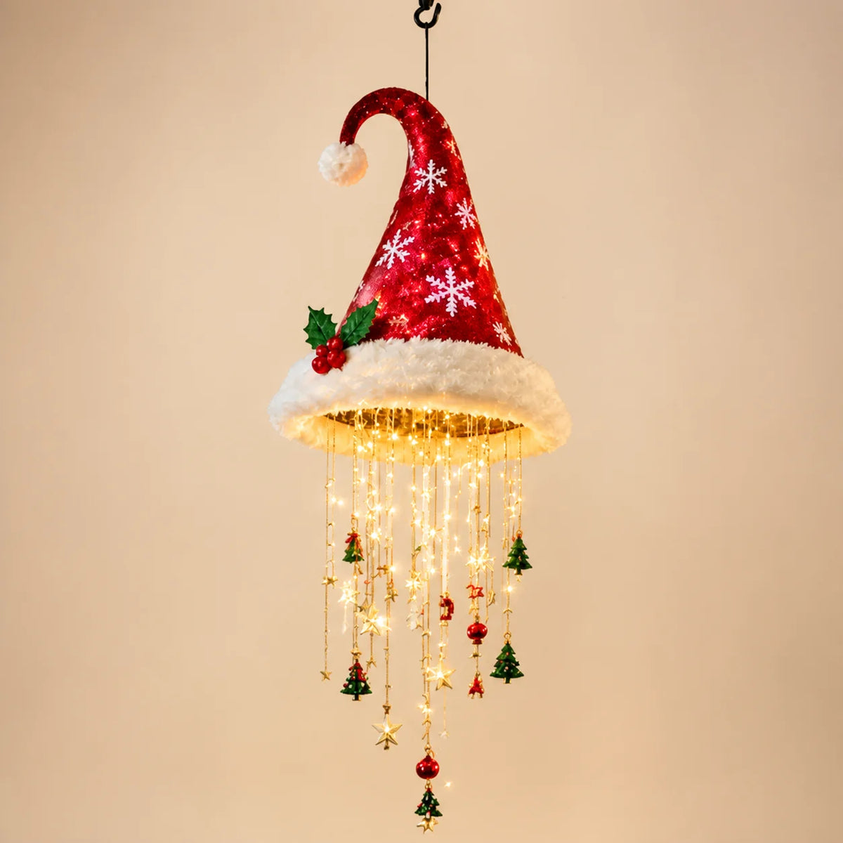 Christmas Santa Hat LED Hanging Light