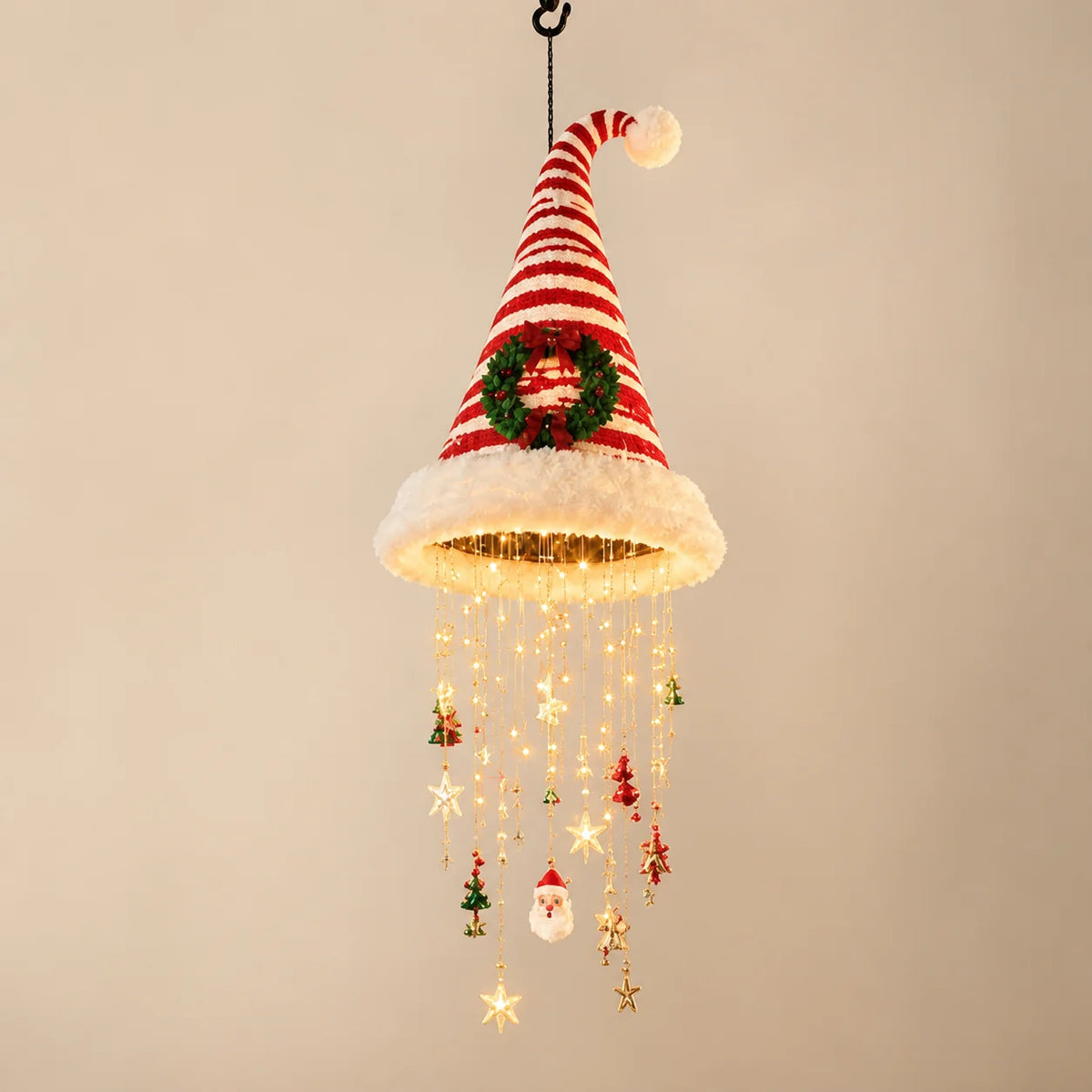 Christmas Santa Hat LED Hanging Light