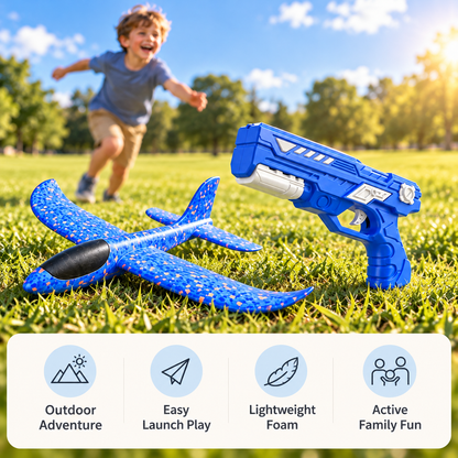 Kids Foam Airplane Launcher
