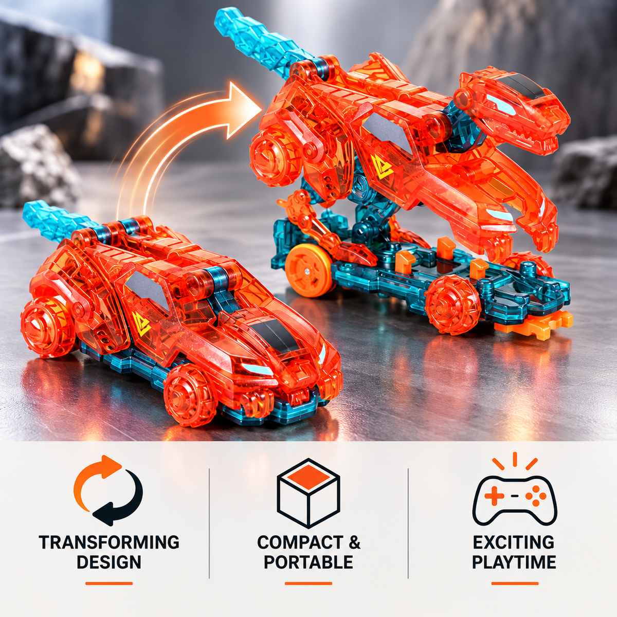 Transforming Racing Car