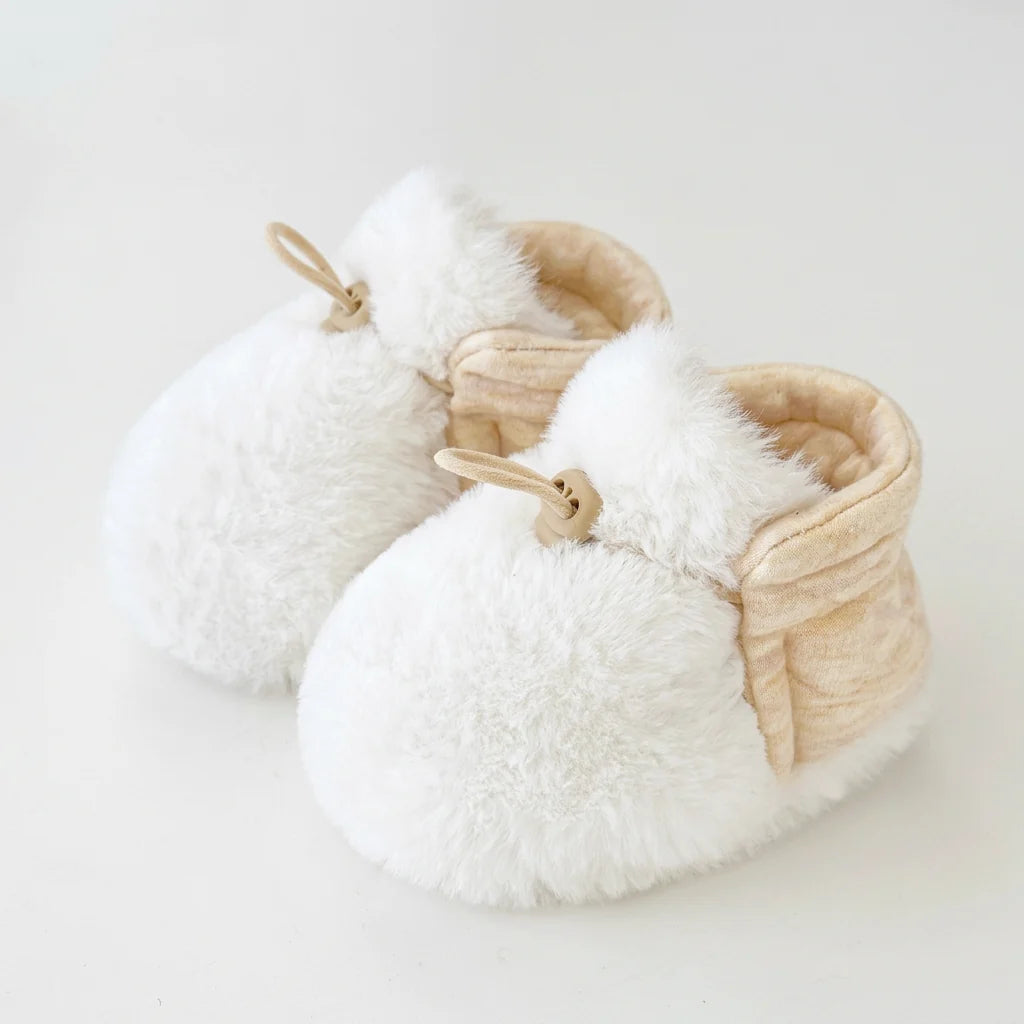 Fleece-Lined Baby Booties