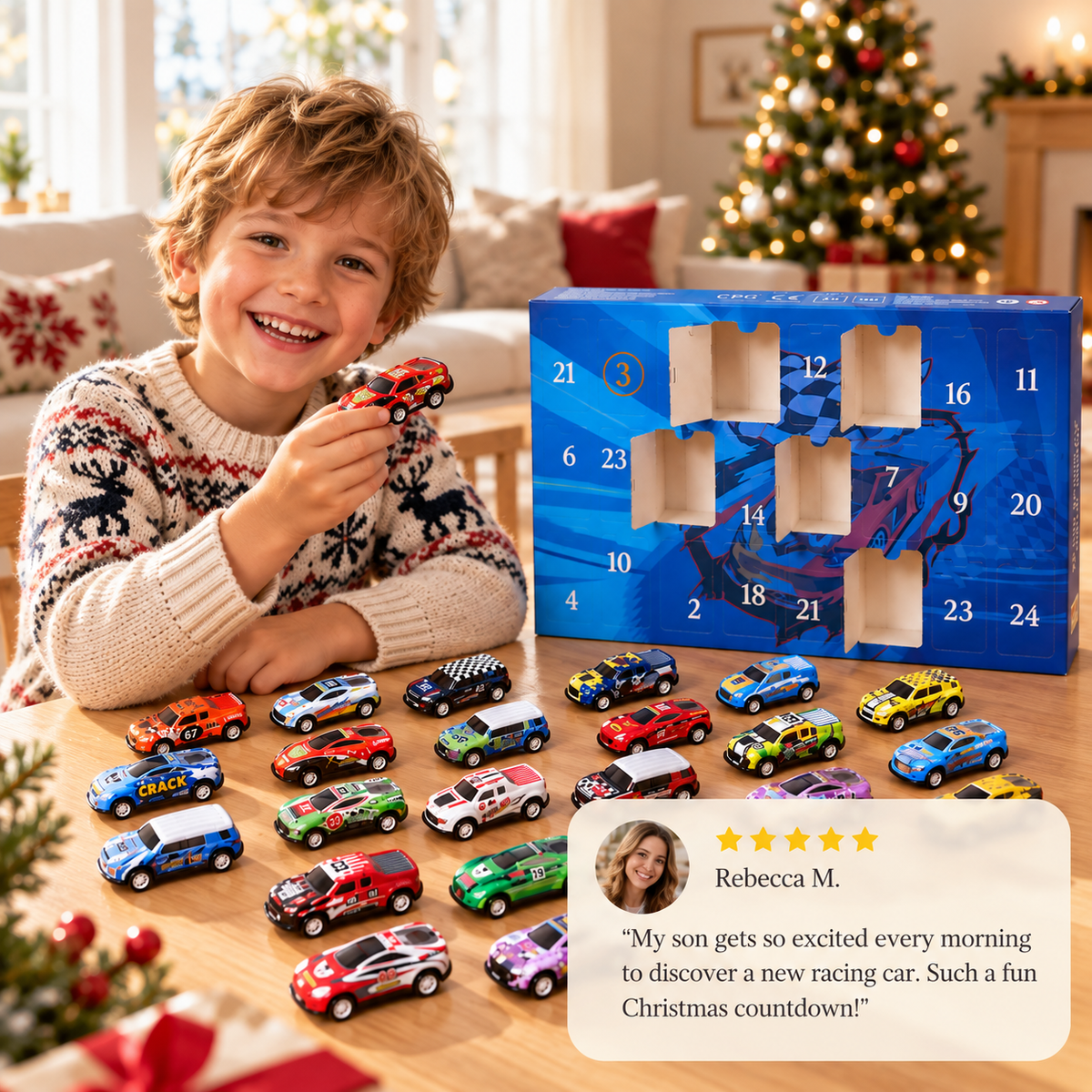 Kids’ Racing Car Advent Calendar