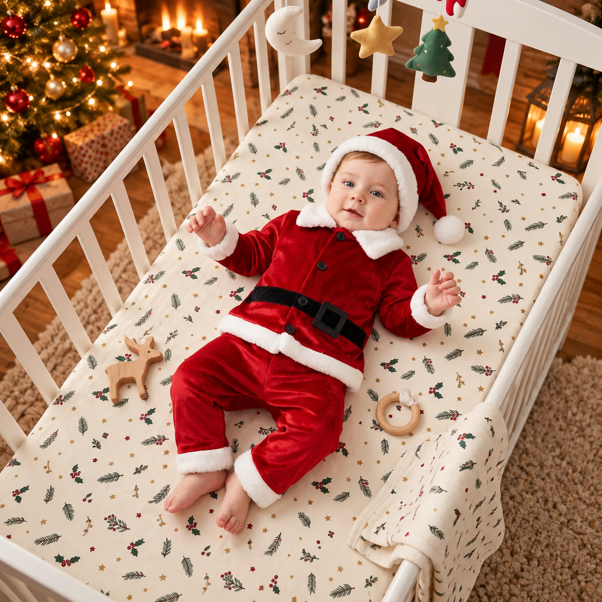 Baby Santa Costume Set