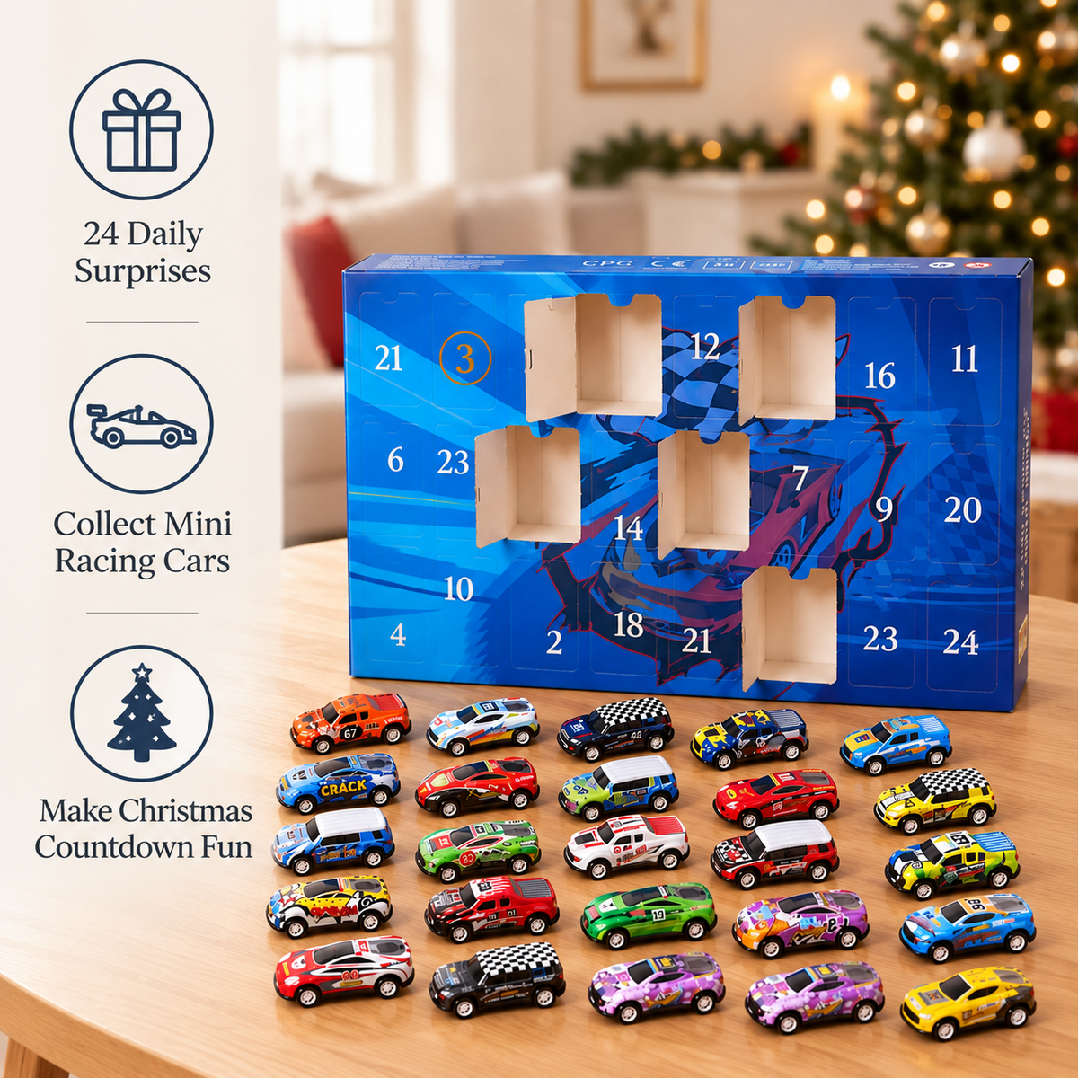 Kids’ Racing Car Advent Calendar