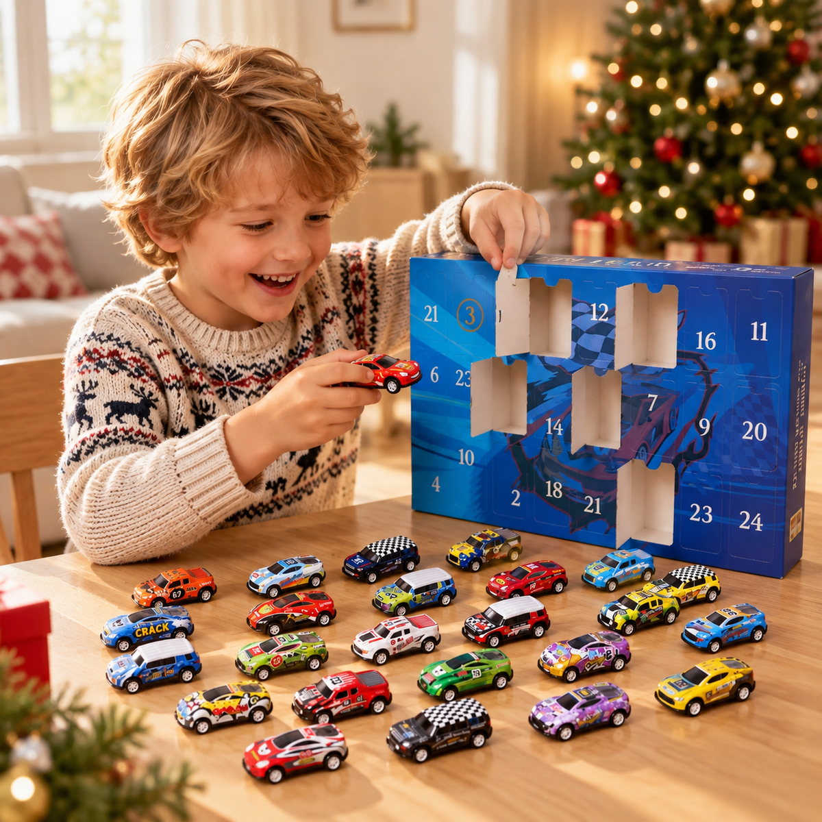 Kids’ Racing Car Advent Calendar