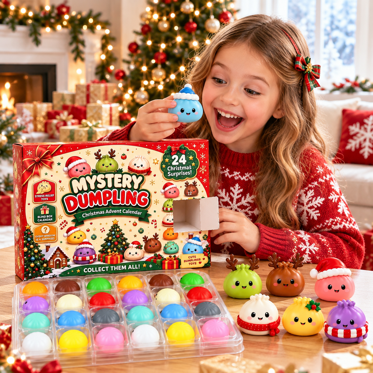 Mini Dumpling Squishy Advent Calendar