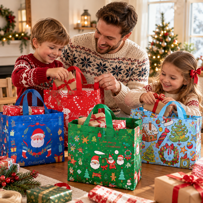 Christmas Gift Bags with Handles