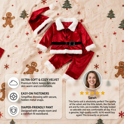 Baby Santa Costume Set