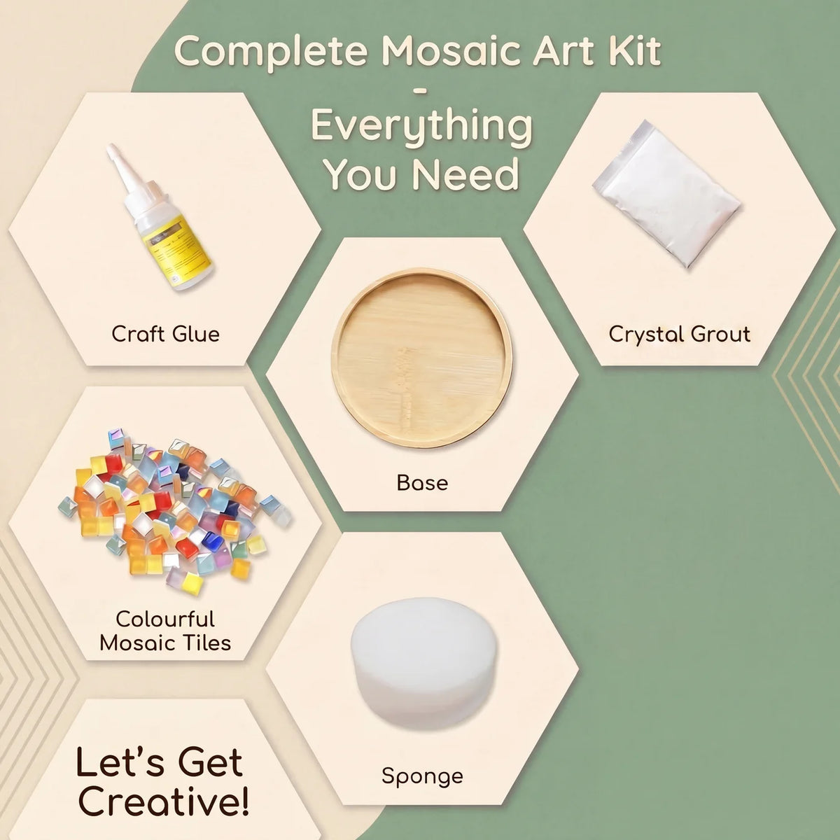 Creative Mosaic Coaster Kit